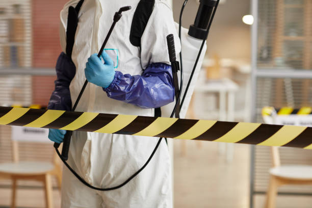 Professional Biohazard technician working in Marion, AR